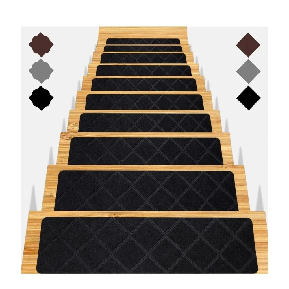 Stair Treads for Wooden Steps 15pcs - 8x30in Carpet Stairs Runner Indoor Non-...